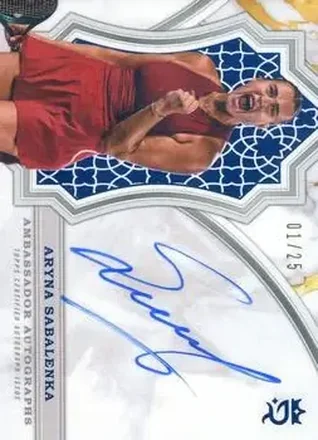 2024 Topps Royalty Collection - Ambassador Autographs Blue #AA-AS - Aryna Sabalenka