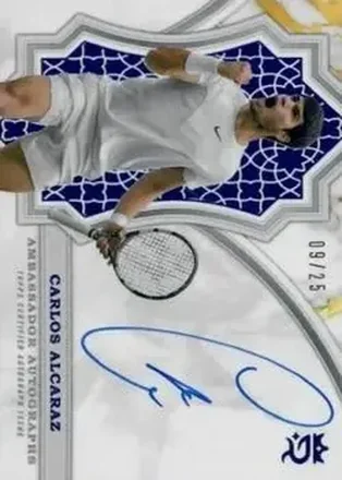 2024 Topps Royalty Collection - Ambassador Autographs Blue #AA-CA - Carlos Alcaraz
