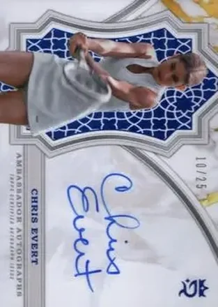 2024 Topps Royalty Collection - Ambassador Autographs Blue #AA-CE - Chris Evert