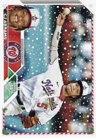 2023 Topps Holiday #H11 - CJ Abrams - Washington Nationals