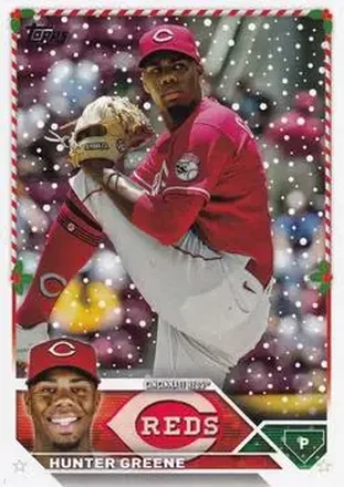 2023 Topps Holiday #H13 - Hunter Greene - Cincinnati Reds