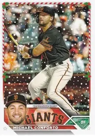 2023 Topps Holiday #H16 - Michael Conforto - San Francisco Giants