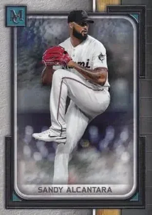 2023 Topps Museum Collection #15 - Sandy Alcantara - Miami Marlins