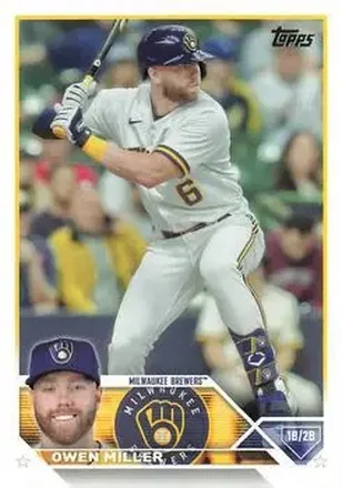 2023 Topps Update #US14 - Owen Miller - Milwaukee Brewers