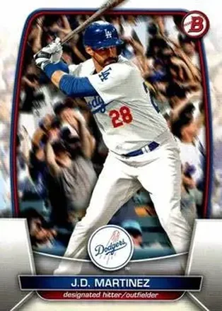 2023 Bowman #21 - J.D. Martinez - Los Angeles Dodgers
