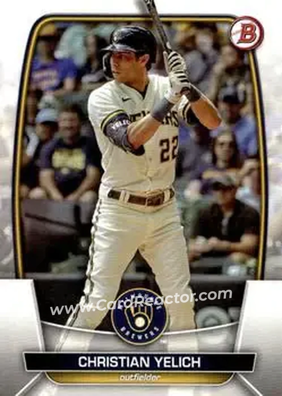 2023 Bowman #23 - Christian Yelich - Milwaukee Brewers - Front