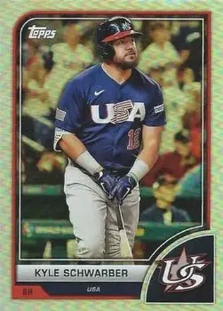 2023 Topps World Baseball Classic #16 - Kyle Schwarber - USA