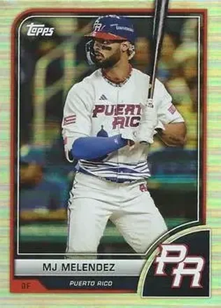 2023 Topps World Baseball Classic #20 - MJ Melendez - Puerto Rico