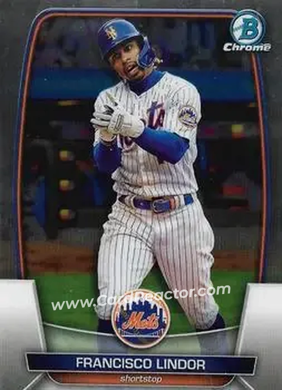 2023 Bowman Chrome #24 - Francisco Lindor - New York Mets - Front