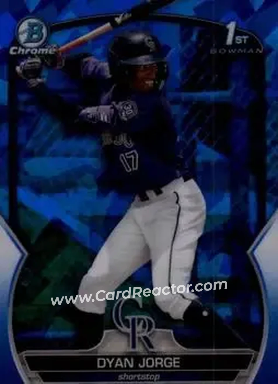 2023 Bowman Sapphire Edition #BCP-22 - Dyan Jorge - Colorado Rockies - Front