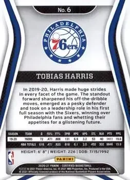 Back of Tobias Harris