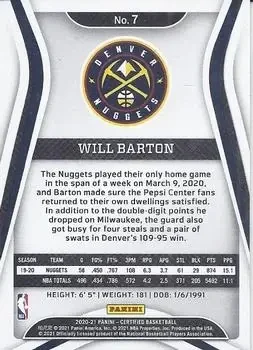 Back of Will Barton