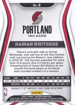 Back of Hassan Whiteside