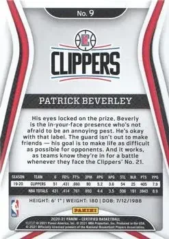 Back of Patrick Beverley