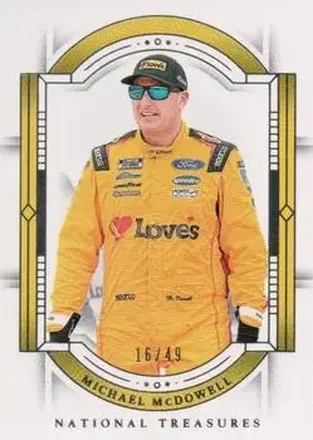 2024 Panini National Treasures #40 - Michael McDowell - Front Row Motorsports