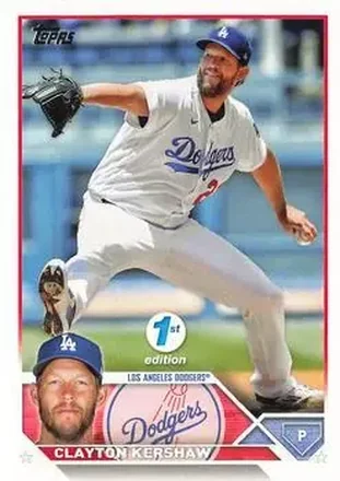 2023 Topps 1st Edition #22 - Clayton Kershaw - Los Angeles Dodgers