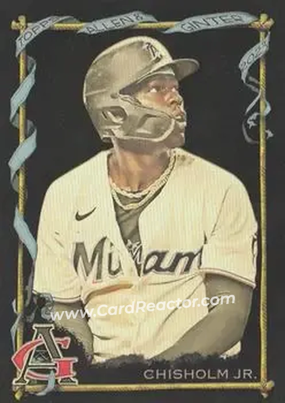 2023 Topps Allen & Ginter X #23 - Jazz Chisholm Jr. - Miami Marlins - Front