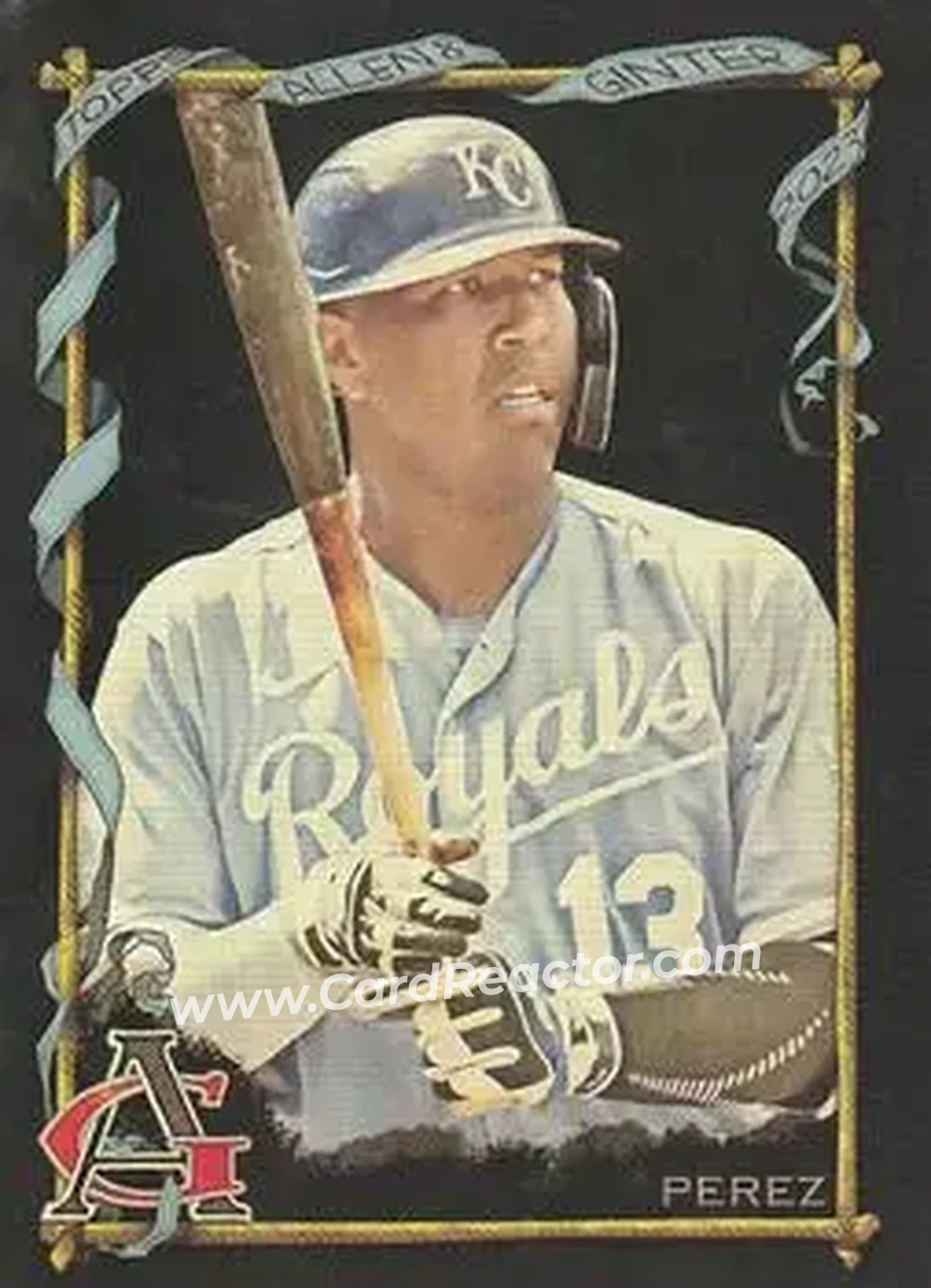 2023 Topps Allen & Ginter X #24 - Salvador Perez - Kansas City Royals - Front