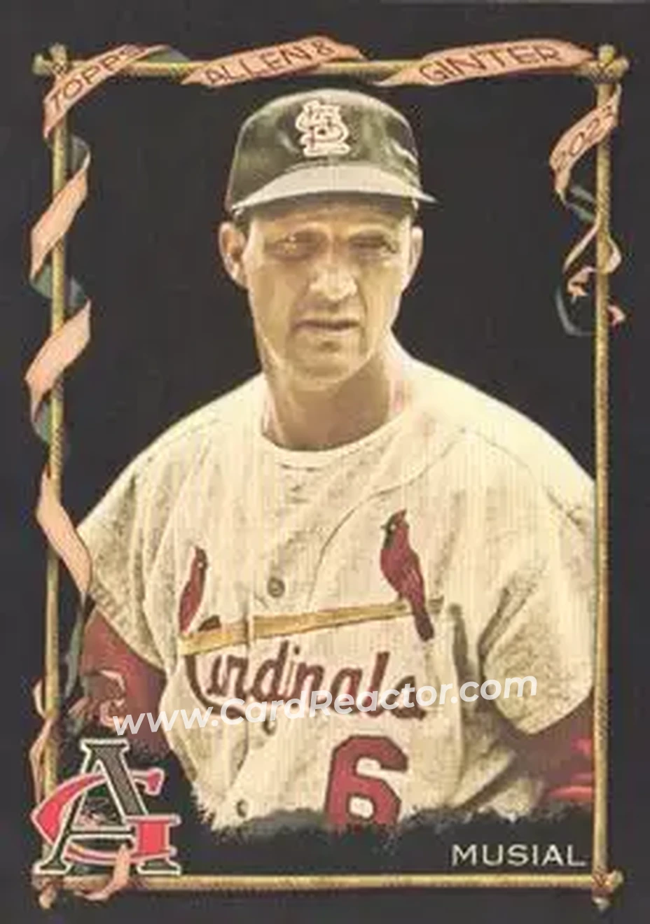 2023 Topps Allen & Ginter X #25 - Stan Musial - St. Louis Cardinals - Front