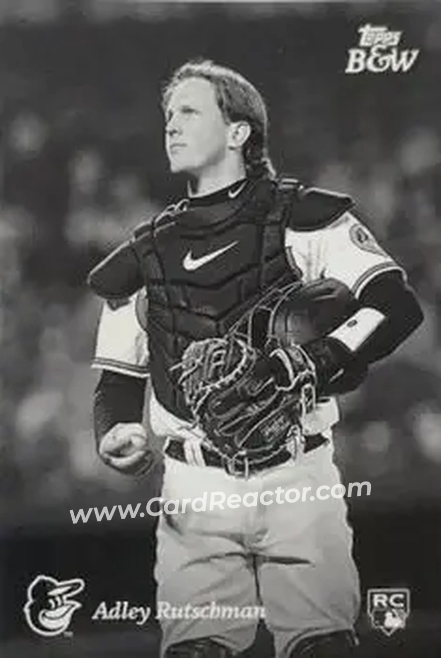 2023 Topps Black & White #22 - Adley Rutschman - Baltimore Orioles - Front