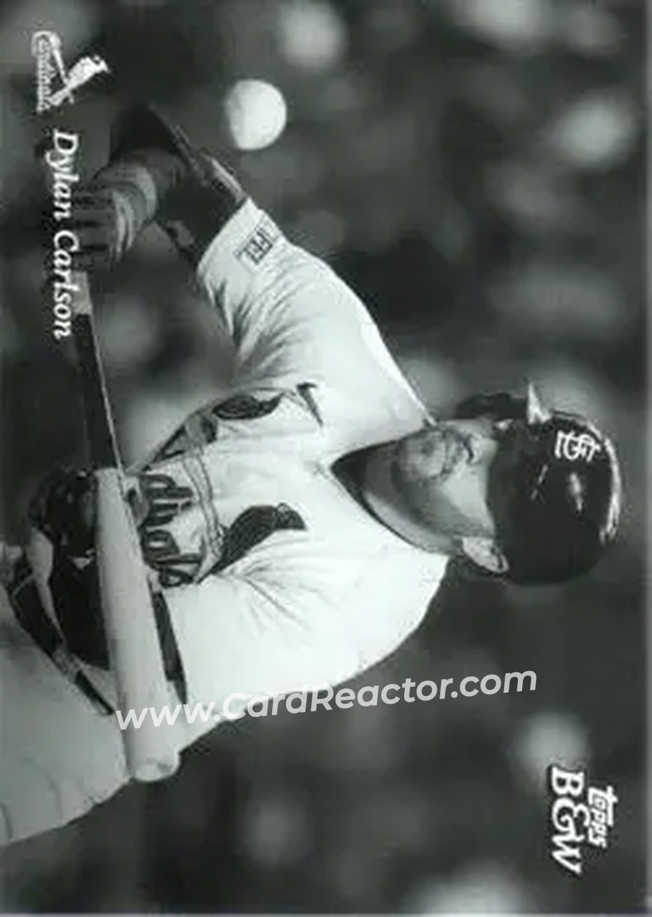 2023 Topps Black & White #24 - Dylan Carlson - St. Louis Cardinals - Front 2023 Topps Black & White #24 - Dylan Carlson - St. Louis Cardinals - Front
