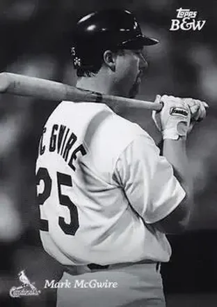 2023 Topps Black & White #25 - Mark McGwire - St. Louis Cardinals