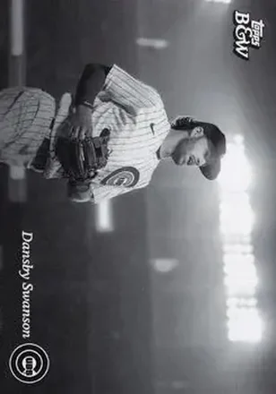2023 Topps Black & White #26 - Dansby Swanson - Chicago Cubs