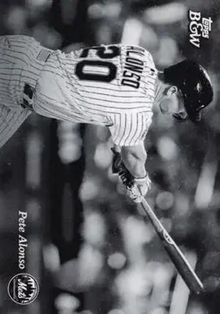 2023 Topps Black & White #30 - Pete Alonso - New York Mets