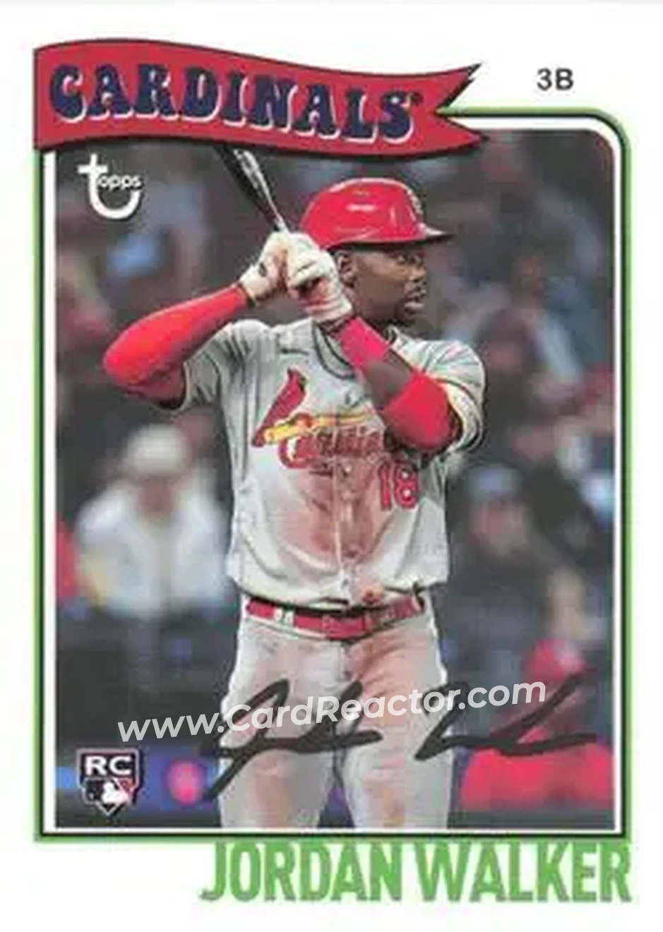 2023 Topps Brooklyn Collection #21 - Jordan Walker - St. Louis Cardinals - Front