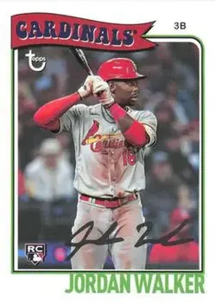 2023 Topps Brooklyn Collection #21 - Jordan Walker - St. Louis Cardinals