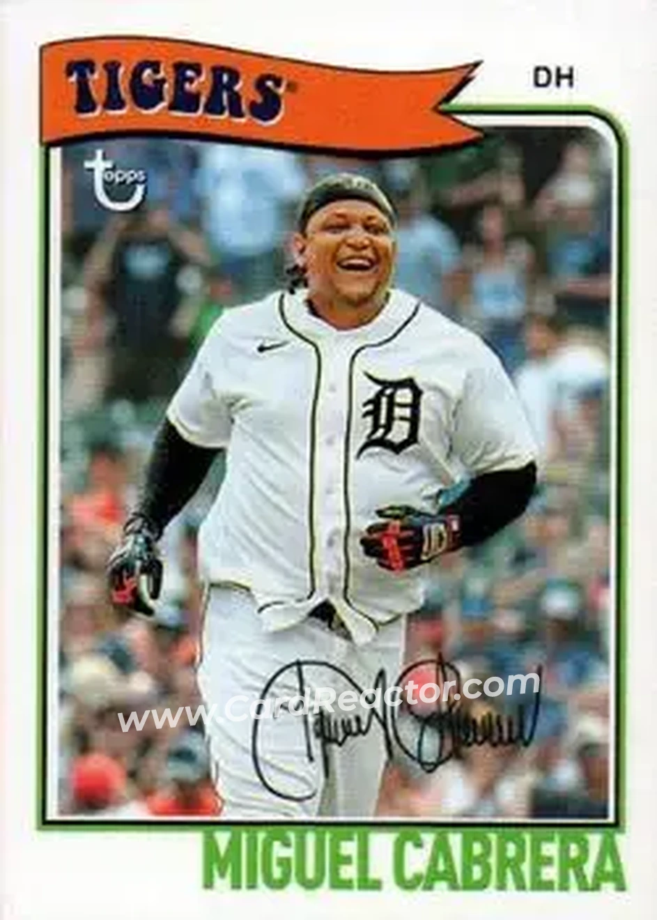 2023 Topps Brooklyn Collection #24 - Miguel Cabrera - Detroit Tigers - Front 2023 Topps Brooklyn Collection #24 - Miguel Cabrera - Detroit Tigers - Front