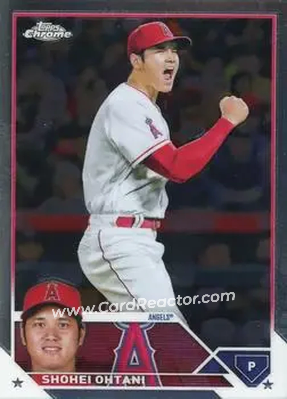 2023 Topps Chrome #17 - Shohei Ohtani - Los Angeles Angels - Front