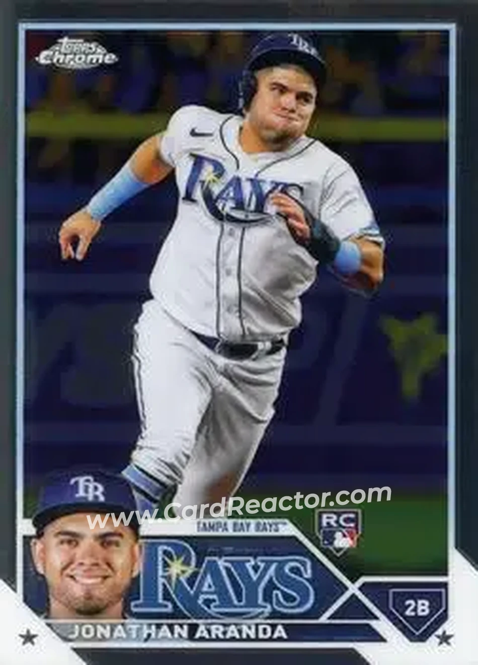 2023 Topps Chrome #18 - Jonathan Aranda - Tampa Bay Rays - Front
