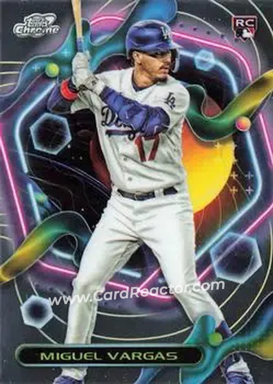 2023 Topps Chrome Cosmic #21 - Miguel Vargas - Los Angeles Dodgers - Front