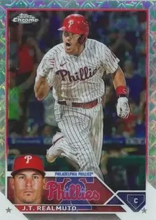 2023 Topps Chrome Logofractor Edition #30 - J.T. Realmuto - Philadelphia Phillies