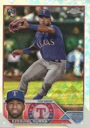 2023 Topps Chrome Logofractor Edition #36 - Ezequiel Durán - Texas Rangers