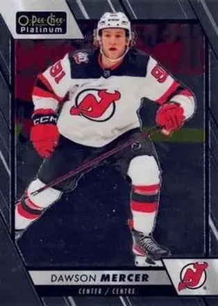 2023-24 O-Pee-Chee Platinum #7 - Dawson Mercer - New Jersey Devils