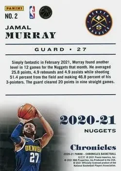 Back of Jamal Murray