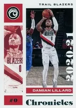 2020-21 Panini Chronicles #3 Damian Lillard
