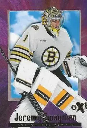 2023-24 SkyBox E-X 2000 #8 - Jeremy Swayman - Boston Bruins