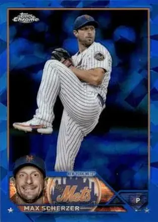2023 Topps Chrome Sapphire Edition #21 - Max Scherzer - New York Mets