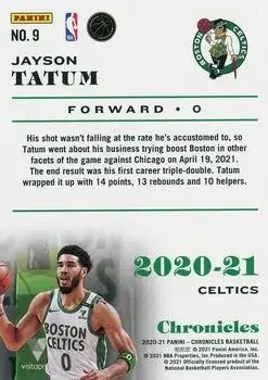 Back of Jayson Tatum