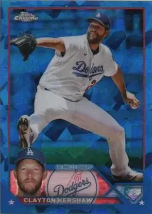 2023 Topps Chrome Sapphire Edition #22 - Clayton Kershaw - Los Angeles Dodgers