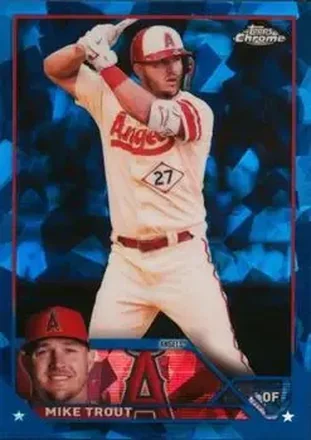 2023 Topps Chrome Sapphire Edition #27 - Mike Trout - Los Angeles Angels