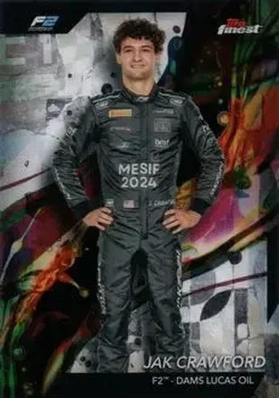 2024 Topps Finest Formula 1 #33 - Jak Crawford - Dams Lucas Oil