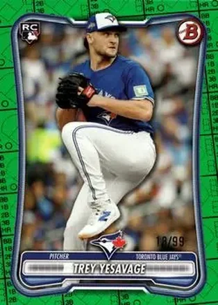 2026 Bowman - Green Pattern #41 - Trey Yesavage - Toronto Blue Jays