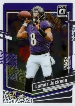 2023 Donruss Optic #14 - Lamar Jackson - Baltimore Ravens