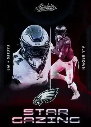 2023 Panini Absolute - Star Gazing #SG-14 - A.J. Brown - Philadelphia Eagles