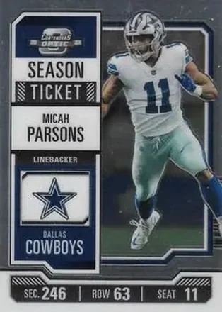 2023 Panini Contenders Optic #14 - Micah Parsons - Dallas Cowboys
