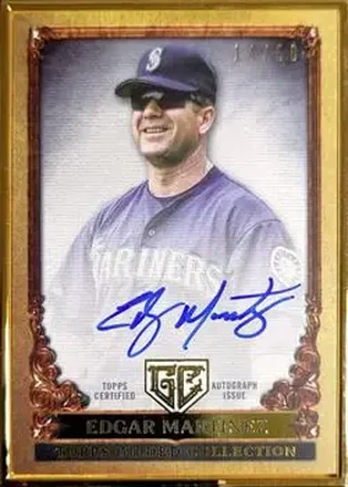 2023 Topps Gilded Collection - Gallery of Gold Autographs #GOG-EM - Edgar Martinez - Seattle Mariners